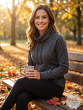 32 Degrees Fleece Quilted Funnel-Neck Pullover Top