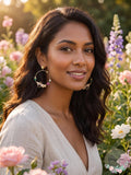 Thalia Sodi Gold-Tone Imitation Pearl & Crystal Bee Flower Drop Earring
