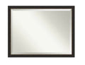 Amanti Art Rectangle Bronze/Copper Metallic Modern Mirror size 43.50 in.