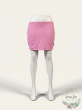 Lulus Made for Sun Pink Swim Cover-Up Skirt, Size Large