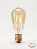 4 Pack Globe Lighting 60-Watt Equivalent ST19 Vintage Edison LED Light Bulb