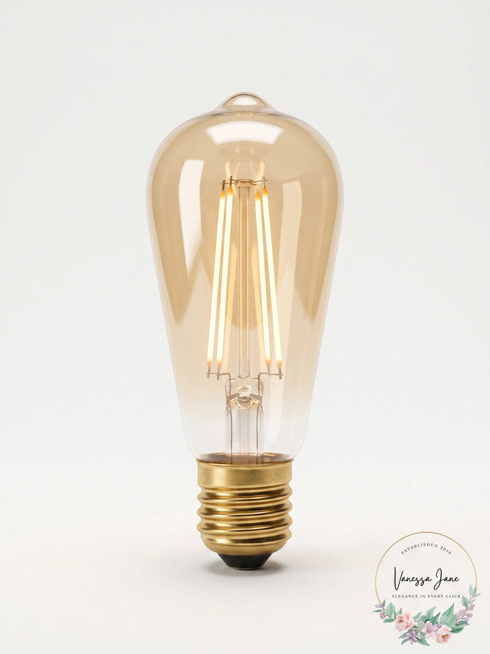 4 Pack Globe Lighting 60-Watt Equivalent ST19 Vintage Edison LED Light Bulb