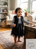 kensie Baby Girls' 3pcs Casual Dress, Black, Size 24M