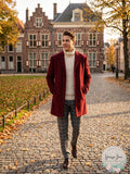Calvin Klein Mens Prosper X-Fit Slim Fit Overcoat