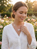 Giani Bernini Cubic Zirconia Butterfly 18 Pendant Necklace in Sterling Silver