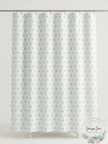 Saturday Knight Neutral Nuances Colorful Dots Shower Curtain, One Size, Blue