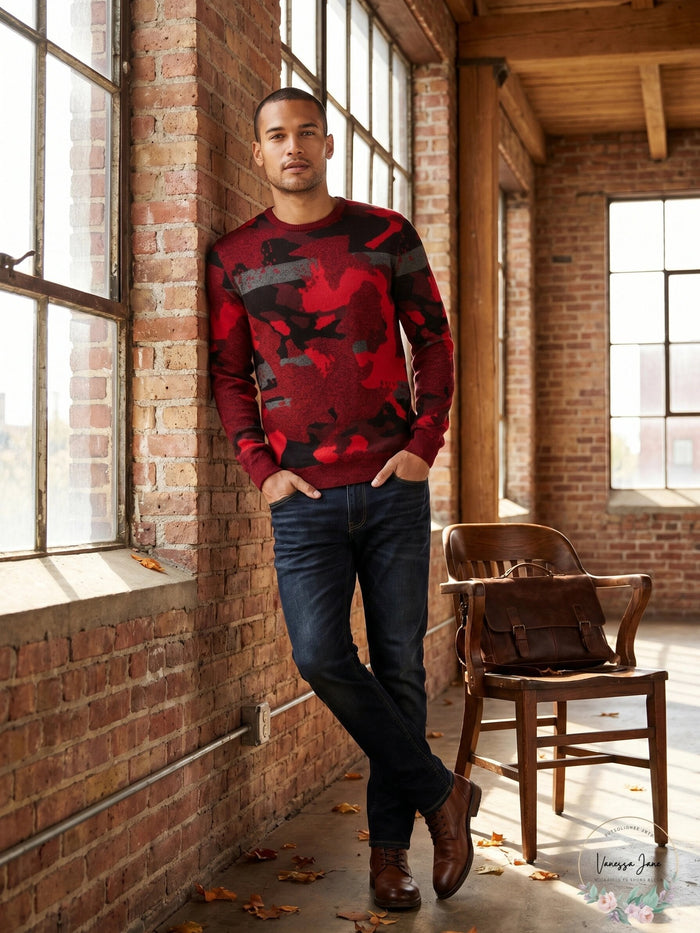 Alfani Men Rib Crewneck Sweater