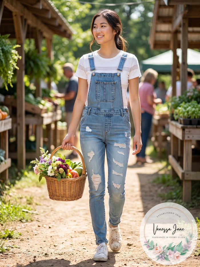 Dollhouse Juniors Ripped Skinny Denim Overalls, Size 3