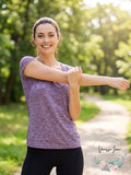 Ideology Solid Color Heathered Short Sleeve Athletic T-Shirt, Size XS