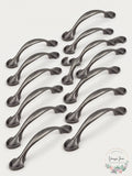 GlideRite  Hardware Type Hooks CC Arch Cabinet Pull, 3in Satin Pewter Lot of 19