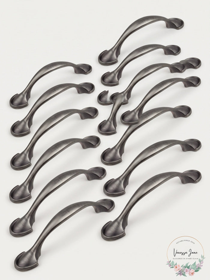 GlideRite  Hardware Type Hooks CC Arch Cabinet Pull, 3in Satin Pewter Lot of 19