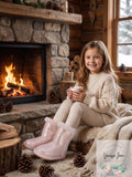 Sugar Girls Milhoja Cozy Boot – Rose Gold, Size 5M