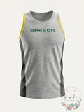 NCAA Oregon Ducks Youth Fan Gear Tank Shirt, Large 14-16, Heather Grey