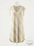 Free People Breezy Point Tie-Dye Tunic - Lilac, Size XS