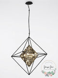 Troy Lighting Epic Pendant in Forged Iron, Size Medium