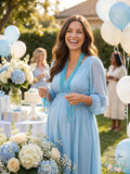Beistle 50569-LB 6-Pack Light Blue Baby Shower Beads, 33-Inch