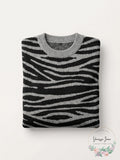 Karen Kane Womens Zebra Stripe Sweater, Size XL