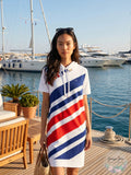 Lauren Ralph Lauren Flags and Stripes French Terry Dress, Size Medium