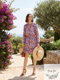 Lauren Ralph Lauren Floral Crinkled Georgette Dress