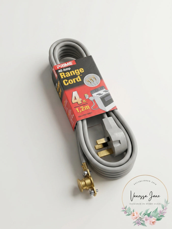 Prime Wire and Cable 4 ft. 40A 3-Wire Range Cord