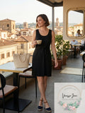 Style & Co Petite Sleeveless Tie-Front Dress