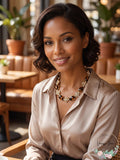 Charter Club Gold-Tone Multi-Stone Statement Necklace