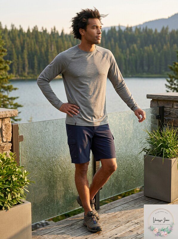 G.H. Bass Mens Boundary Trek Base Layer Long Sleeve Tee