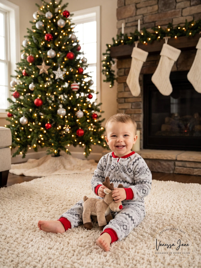 Family Pajamas Matching Winter Fairisle One-Piece Gray