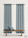 Madison Park Saratoga Fretwork Print Grommet Window Curtain