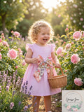 Rare Editions Baby Girls Lurex Seersucker Flutter Sleeve Dress,Pink, 3-6Months