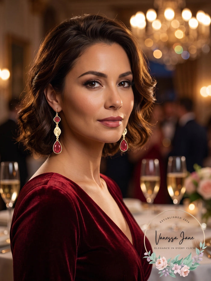 Style and Co Linear Triple Drop Earrings