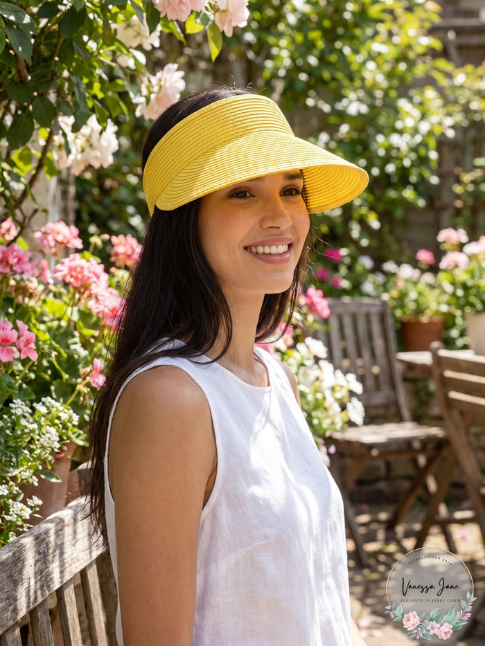 I.n.c. Women's Solid Straw Visor