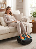 Shiatsu Foot Massager Machine with Heat - Electric Deep Kneading Massage Air