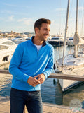 Club Room Mens Colorblocked 1/4-Zip Fleece Sweatshirt