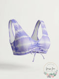 California Waves Juniors Cinch-Front Bralette High Tide Bikini Top