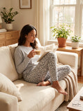 Jenni Ribbed Pajama Jogger Pants, Size Small