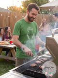 Life is Good Mens Grill Sergeant Crusher Tee, Treetop Green, Small