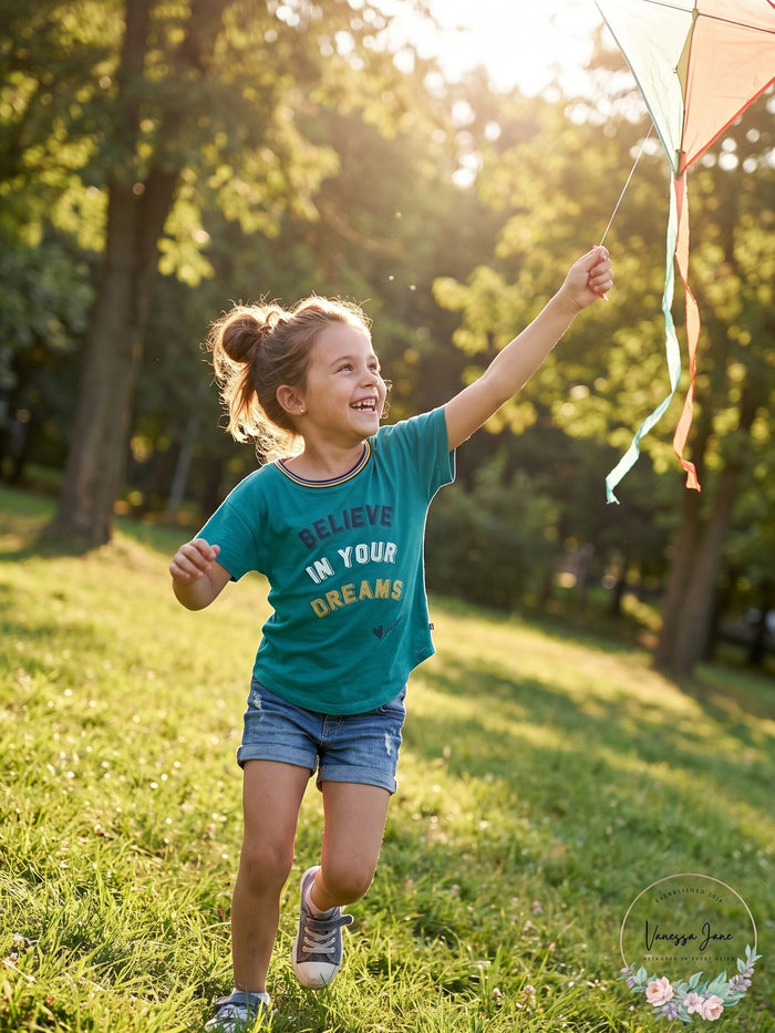 Tommy Hilfiger Little Girls Believe in Your Dreams T-Shirt
