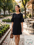 John Paul Richard Double Ruffle Sleeve Dress,Size XL