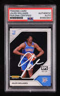 Jalen Williams Signed 2022 23 Panini Instant RPS First Look