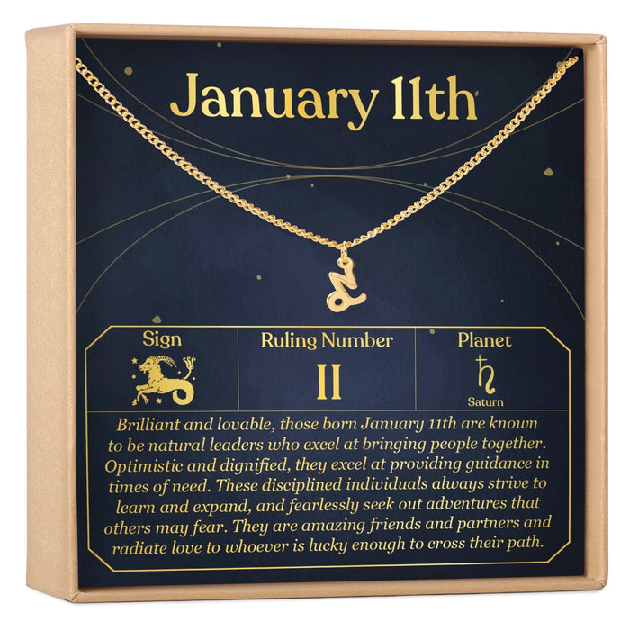 January 11th Capricorn Necklace