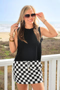 Jess Lea Banks Basic Lettuce Tank- Black