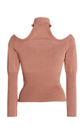 Jonathan Simkhai Lila Off-The-Shoulder Ribbed-Knit Top, Size Large