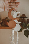 Crescent Moon Clay Sun Catcher