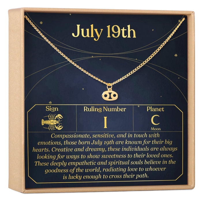 July 19th Cancer Necklace