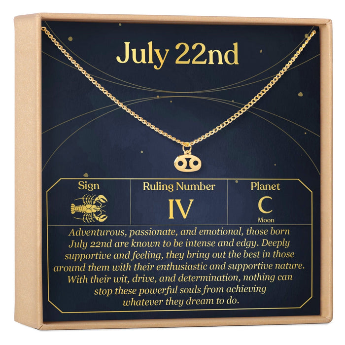 July 22nd Cancer Necklace