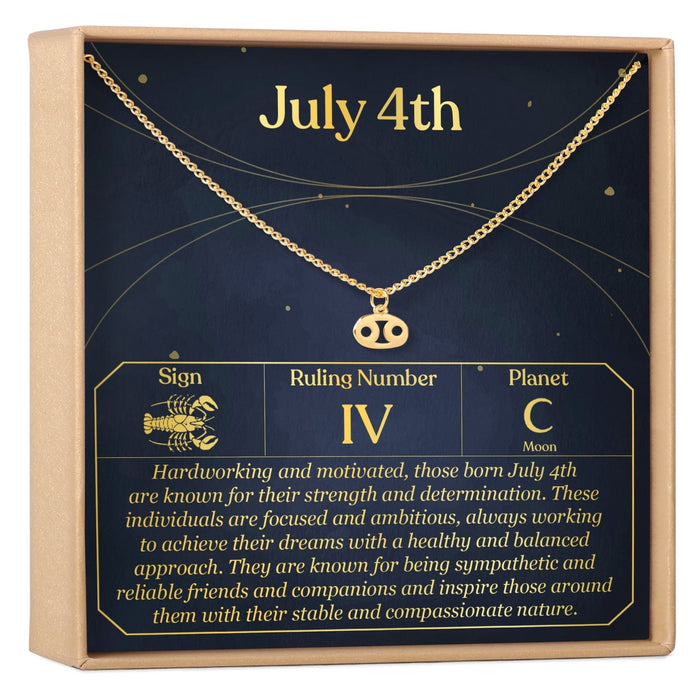 July 4th Cancer Necklace
