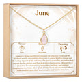June Birthday Alexandrite Birthstone Necklace