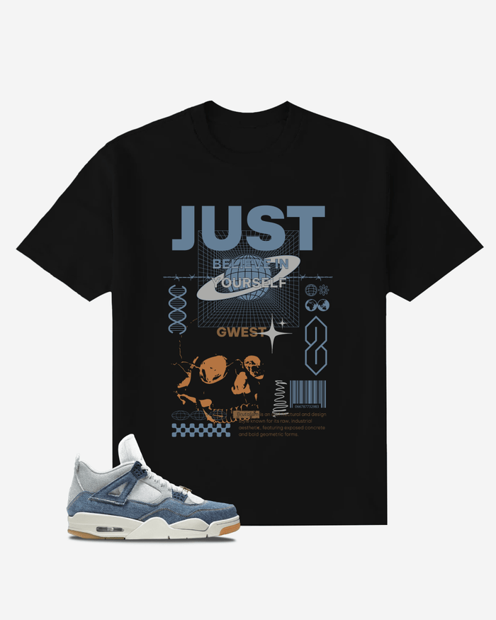 G West Just Believe In Yourself Oversized T-Shirt Mens