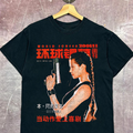 01 Laura Croft Japanese Promo Vintage Black T-Shirt